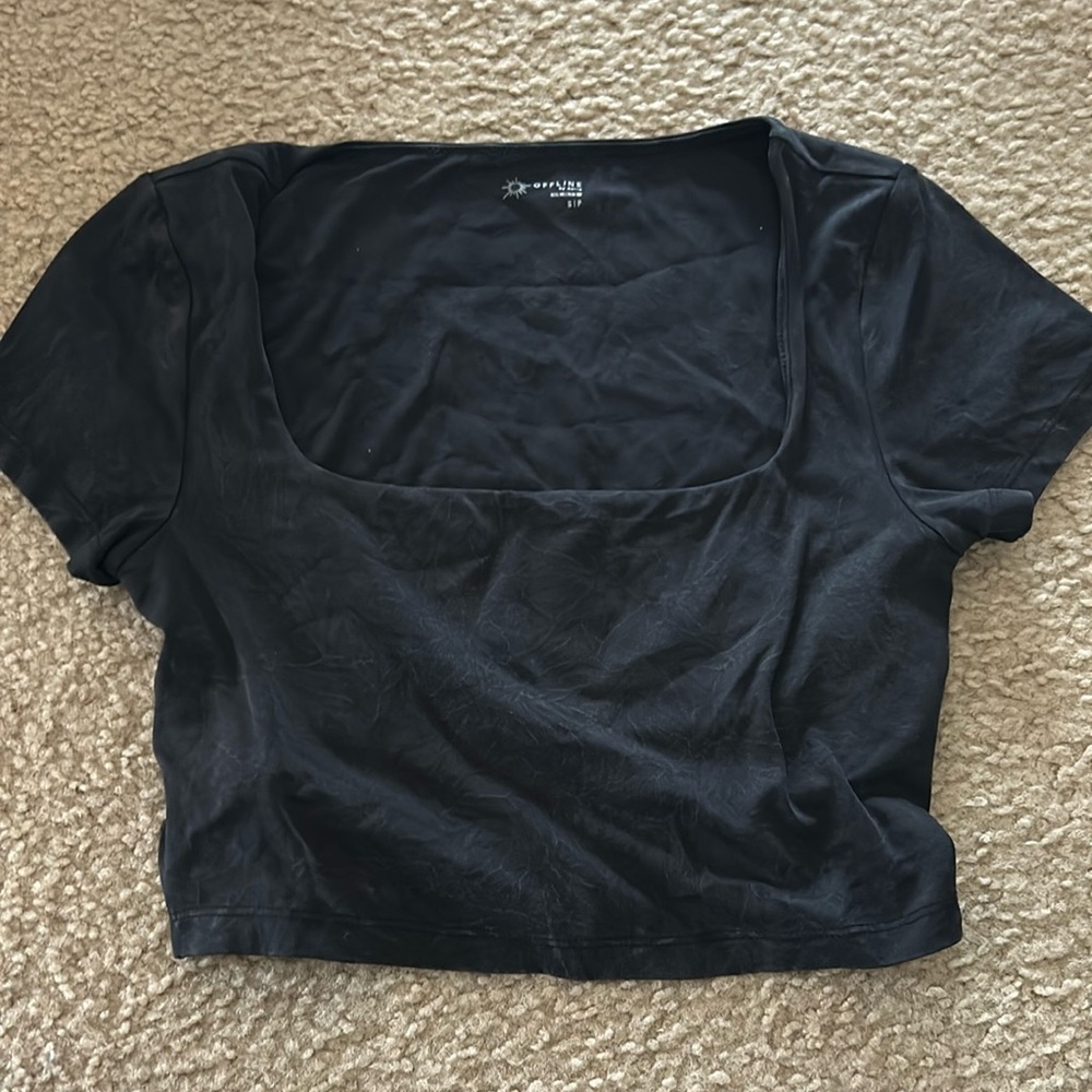 Aerie:Offline crop tee
size:S
